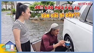 Dương Lâm "tài lanh" tự mua sơn về sửa xe, bị Quỳnh Quỳnh "chửi iu" thêm chập 2