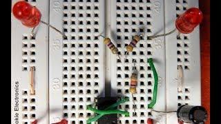 LED Project on Breadboard | Flashing RailRoad Lights Using 555 Timer IC