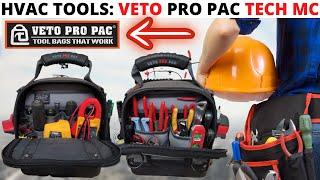 HVAC TOOLS: Veto Pro Pac TECH MC Loadout (Best HVAC Service Technician Tool Bag Loadout) Review