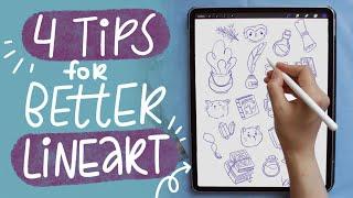 TIPS HOW TO IMPROVE LINE ART DRAWING IN PROCREATE FOR BEGINNERS