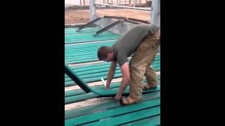 Installation of Comfort slat mats