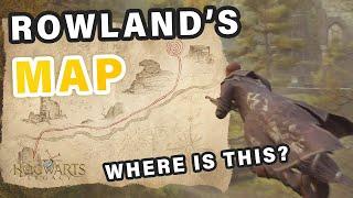 How to use Rowland's Map to follow his trail ► Hogwarts Legacy