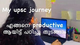 How to become productive during my studies/my Upsc journey/study vlog/study with me  #studytips