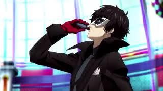 (DUB) Persona 5 the animation Ren chugs energy drink