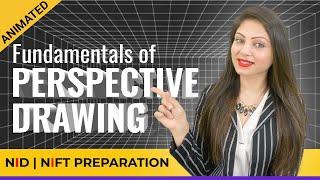 Perspective Drawing for NID / NIFT Entrance exam | Fundamentals of Perspective Drawing for beginners