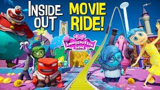 INSIDE OUT! Riley's Dream Roller Coaster & Dark Ride! (POV) [CC]