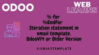 How to implement for loop statement iteration operation in email template