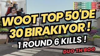 WOOT E SPOR LOBİSİNDE 30 VURUYOR ! 1 ROUND 6 KILL HEM DE CLOVE OYNARKEN ! VALORANT RANKED TOP 50