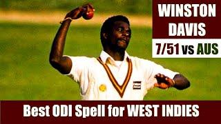 WINSTON DAVIS | Best ODI Spell for WEST INDIES | 7/51 vs AUSTRALIA | PRUDENTIAL WORLD CUP 1983