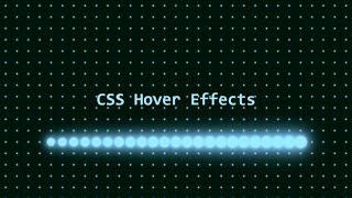 CSS Creative Background Hover Effects | Glowing Dots Animation using Html & CSS Only