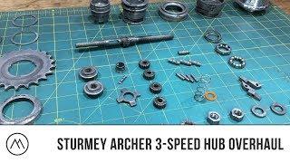 Sturmey Archer 3-Speed Hub Restoration // Full Service & Rebuild