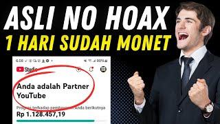 TRIK SES4T‼️CARA CEPAT MONETISASI YOUTUBE CUMA BUTUH 1 HARI SAJA