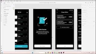 UI/UX design with adobe xd application mobile for store e-commerce : part 17 dark mode profil