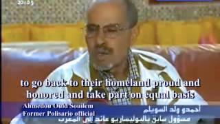 Ahmedou Ould Souilem, the ex-Polisario Front leader, promoting autonomy in Western Sahara Territory