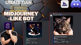 Create Your Own AI Image Generator Discord Bot like Midjourney Without Coding (2024) 