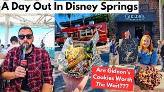 Disney Springs Vlog - Are Gideon's Cookies Any Good? Merch, 4R Tacos & Mexican Coke Is THE BEST