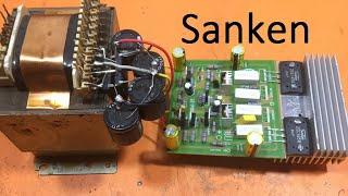 Sanken transistor 2sa1494 2sc3858 or 2sa1216 2sc2922 amplifier circuit diagram?