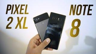 Pixel 2 XL vs Galaxy Note 8 - Hands on Comparison!