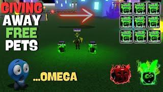Give Away FREE OMEGA Pets in Legends Of Speed Roblox | Level Up To Max