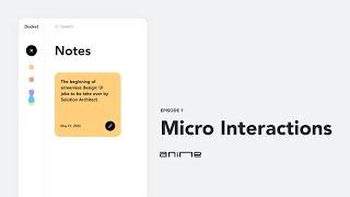 Micro Interactions using Anime.js | HTML, CSS & Javascript