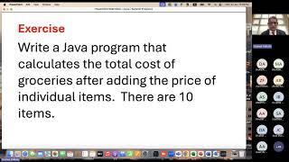 Summer Program:  Programming in Java Session3
