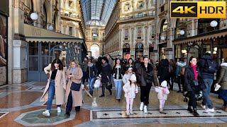 Milan Walking Tour  A Stroll through Italy's Fashion Capital [4K HDR]