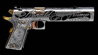 The Custom Built Donald Trump 1911 Pistol by Jesse James