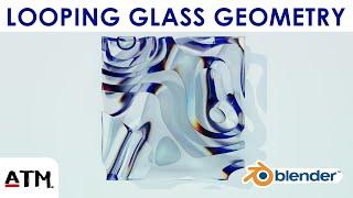 Looping Abstract Glass Geometry Animation - Blender Tutorial