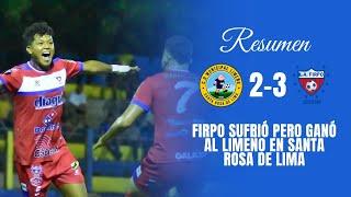 Resumen Limeño 2-3 Firpo | Jornada 02 | Apertura 2024