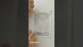 Gray Cloudy Sky Easy Watercolor Tutorial #shorts #watercolorpainting #arttutorial #landscapepainting