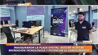 Inauguraron la Plaza Digital: Buscan acercar recreación tecnológica y potenciar el conocimiento