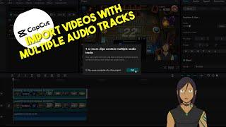 How to import videos with multiple audio tracks(Capcut)