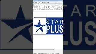 How To Create star plus old Logo In Corel Draw | Corel Draw 12