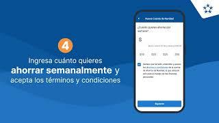 Abre tu cuenta de ahorros de Navidad en el app.