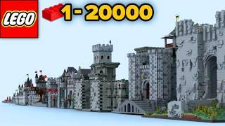 LEGO Сastles From 1 to 20000 Parts | Comparison