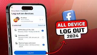 Facebook Logout all Devices 2024 | facebook other Device Logout | FB Logout all Devices | New Update