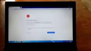How to solve the Google Chrome clock error
