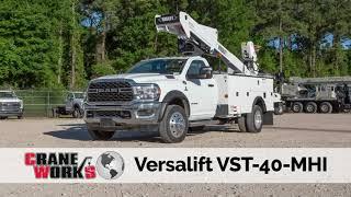 Versalift VST-40-MHI insulated bucket trucks for sale or rent | Ram 5500 & IHC CV515 chassis
