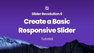 Basic Responsive Slider for WordPress with Slider Revolution