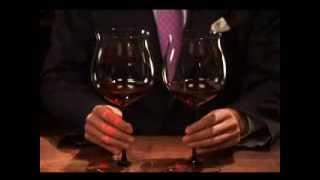 Toasting a Riedel Sommeliers Black Tie Burgundy Grand Cru