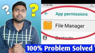 How To Fix File Manager Problem Solve - All Permission Allow File Manager In Xiaomi Redmi Note 5 Pro