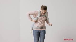 BABYBJÖRN - How to place your child on your back in Baby Carrier One