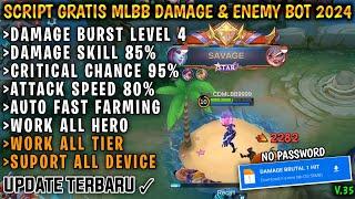 SCRIPT 1 HIT DAMAGE MOBILE LEGENDS DAN MUSUH BOT TERBARU 2024 ANTI BANNED