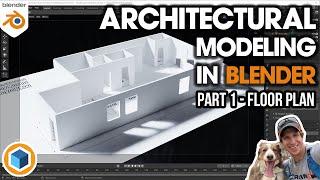 Architectural Modeling In Blender Part 1 - Modeling from a FLOOR PLAN
