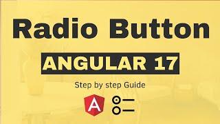 How to use radio button in Angular 17?