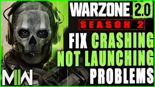 FIX WARZONE 2.0  Season 2 Crashes Before Get in the Menu (Easy Fix) Keeps Crashing 2023