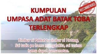 KUMPULAN UMPASA ADAT BATAK TOBA TERLENGKAP, TONTON SAMPAI HABIS & BERAPA UMPASA YANG KAMU KETAHUI??