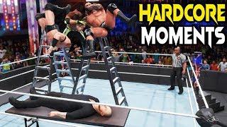 WWE 2K20 Hardcore Brutal Moments!