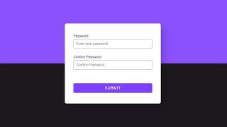 Confirm Password Validation Using Javascript   With Source Code