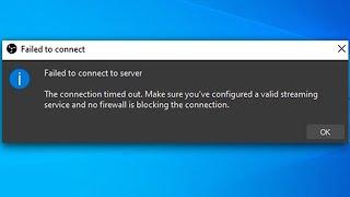  Twitch OBS failed to connect fix
